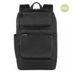 Piquadro Macbeth Laptoprucksack 14" aus Leder und mit recyceltem Stoff Schwarz jetzt online kaufen