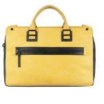 Piquadro TAU Doppelgriff-Laptoptasche mit Front-tasche yellow jetzt online kaufen