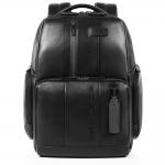 Piquadro Urban Personalisierbarer Fast Check Laptopruckack Schwarz jetzt online kaufen