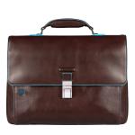 Piquadro Blue Square Erweiterbare Laptoptasche 15" mit Tabletfach Mahagoni jetzt online kaufen