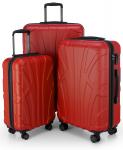 Suitline S1 3er Koffer-Set Trolley-Set Rollkoffer, TSA, (S, M & L) Rot jetzt online kaufen