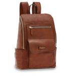 The Bridge Alberto Leder-Rucksack Braun/Gold jetzt online kaufen