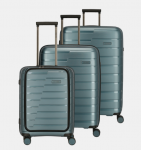 Travelite Air Base 4-Rad Trolley Set L / M-erw/ S mit Vortasche Eisblau jetzt online kaufen
