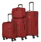 Travelite Capri Trolley-Set  4w L/M/S, Boardbag Rot jetzt online kaufen