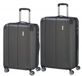 Travelite City 4-Rad Trolley-Set  L /M, erweiterbar Anthracite jetzt online kaufen