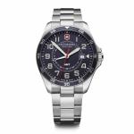 Victorinox FieldForce GMT 42mm Herrenuhr blue dial, silver stainless steel strap jetzt online kaufen