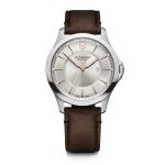 Victorinox Alliance 40mm Herrenuhr silver dial, brown leather strap jetzt online kaufen