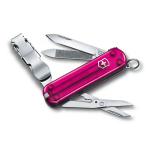 Victorinox Nail Clip 580, 8 Funktionen, Kleines Taschenmesser Pink Transparent jetzt online kaufen