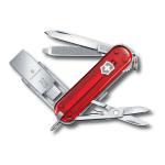 Victorinox Kleines Taschenmesser Victorinox@work mit USB-Stick rot tranparent jetzt online kaufen