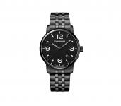 Wenger Urban Metropolitan 42mm Schweizer Quarzuhrwerk schwarz jetzt online kaufen
