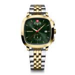 Wenger Vintage Classic Chrono Herrenuhr 40mm mit Chronographenfunktion Gold/Grün/Silber/gold jetzt online kaufen