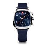 Wenger Vintage Sport Chrono Herrenuhr mit Chronographenfunktion Silber/Silber/Blau jetzt online kaufen