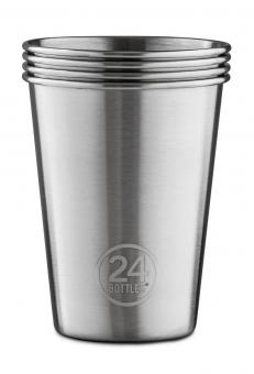 24Bottles® Accessories Party Cup – 4 pack – 0,35ml Steel