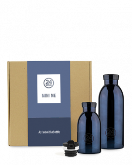 24Bottles® Clima Bottle Mini Me Gift Box Black Radiance