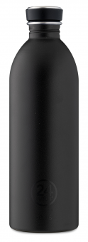 24Bottles® Urban Bottle Basic 1 Liter Stone Tuxedo Black