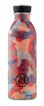 24Bottles® Urban Bottle Camo Coral 500 ml