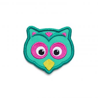 Affenzahn Individualisierung Klett Badge "Eule" Türkis