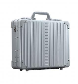 Aleon Attaché Attaché 15" Laptop Case, 30 cm Platin - Silber