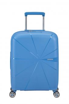 American Tourister StarVibe Handgepäck Trolley 55cm mit 4 Rollen, Erweiterbar + GRATIS HOTELGUTSCHEIN Tranquil Blue