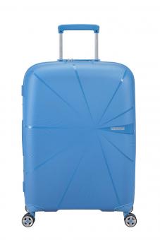American Tourister StarVibe Trolley 67cm mit 4 Rollen, Erweiterbar + GRATIS HOTELGUTSCHEIN Tranquil Blue