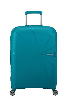American Tourister StarVibe Trolley 67cm mit 4 Rollen, Erweiterbar Verdigris