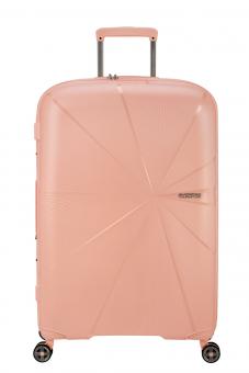 American Tourister StarVibe Trolley 77cm mit 4 Rollen, Erweiterbar + GRATIS HOTELGUTSCHEIN Metallic Peach
