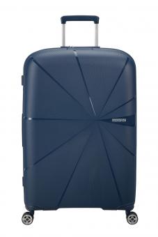 American Tourister StarVibe Trolley 77cm mit 4 Rollen, Erweiterbar + GRATIS HOTELGUTSCHEIN Navy