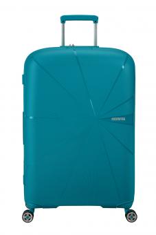 American Tourister StarVibe Trolley 77cm mit 4 Rollen, Erweiterbar + GRATIS HOTELGUTSCHEIN Verdigris