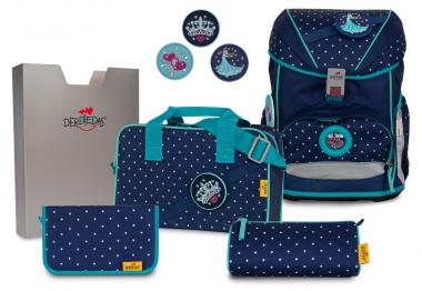 DerDieDas ErgoFlex Schulranzen-Set, 5-teilig mit Sporttasche Star Princess