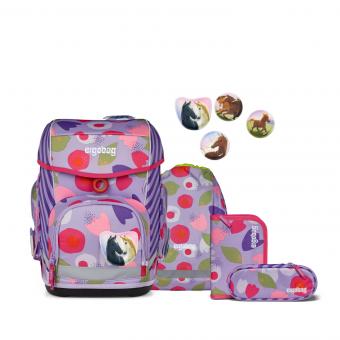 ergobag cubo 5-teiliges Schulrucksack-Set 2025 BlütenzauBär