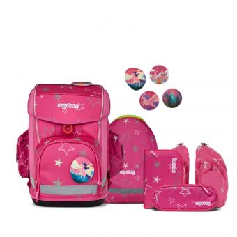 ergobag cubo light 6-teiliges Schulrucksack-Set 2025 SternzauBär