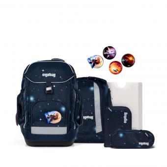 ergobag maxi GALAXY GLOW 6-teiliges Schulrucksack-Set 2025 KoBärnikus
