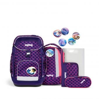 ergobag maxi LUMI Edition 6-teiliges Schulrucksack-Set 2024 PerlentauchBär
