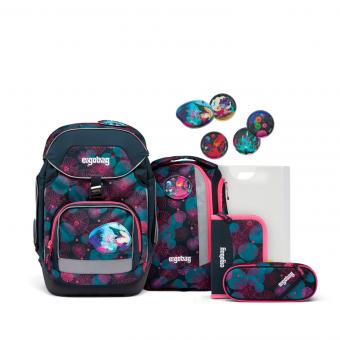 ergobag pack 2023 Schulrucksack-Set, 6-tlg. Korallbär