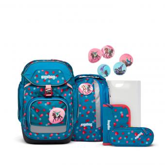 ergobag pack 2023 Schulrucksack-Set, 6-tlg. Voltibär