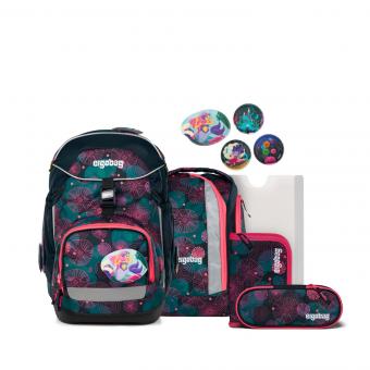 ergobag pack 6-teiliges Schulrucksack-Set 2025 KorallBär