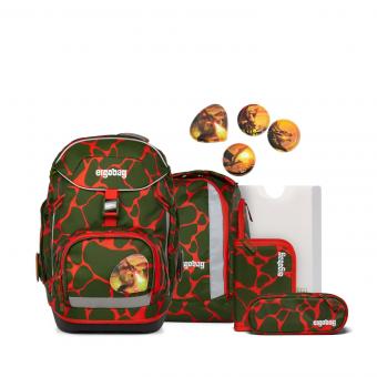 ergobag pack LUMI Editon 6-teiliges Schulrucksack-Set 2025 FeuerspeiBär