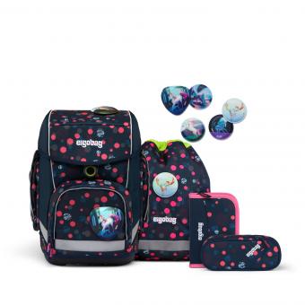ergobag cubo Reflective Style 2023 Schulrucksack-Set, 5-tlg. PhantBärsiewelt
