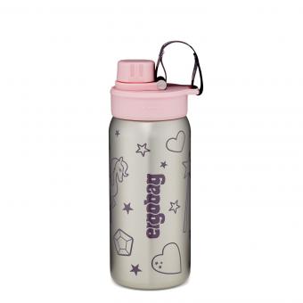 ergobag Schulzubehör Edelstahl Trinkflasche 500ml -2024 Rosa