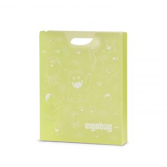 ergobag Schulzubehör Heftebox inkl. Griff Monster Gelb