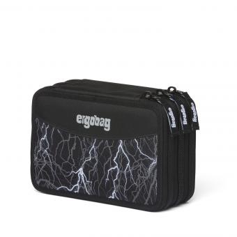 ergobag Schulzubehör REFLEX GLOW Maxi-Mäppchen, befüllt mit 3 Fächern Super Reflektbär