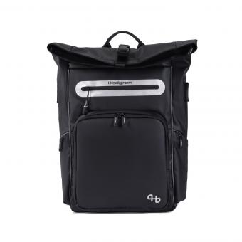 Hedgren HUB Rolltop-Rucksack L 17" + RFID Black