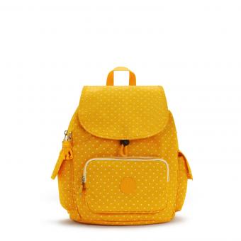 Kipling CITY PACK S kleiner Rucksack Soft Dot Yellow