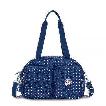 Kipling COOL DEFEA Mittelgroße Umhängetasche Soft Dot Blue