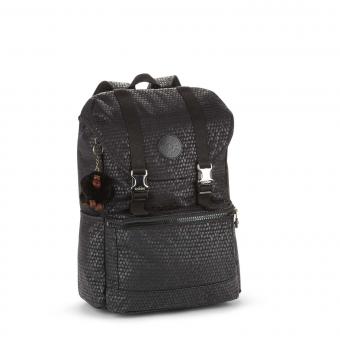 Kipling Experience Mittelgroßer Rucksack mit Laptopfach Black Scale Emb