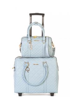 Olivia Lauren Blue Sky Trolley Bag + Handtasche Himmelblau
