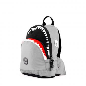 Pick & Pack Shark Shape Backpack S Grey