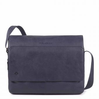 Piquadro Black Square Laptopkuriertasche 14" mit IPAD®-Fach oceanblau