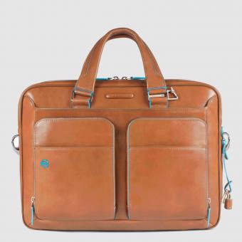 Piquadro Blue Square Schmale Laptoptasche mit Laptofach 14" sabbia sahara