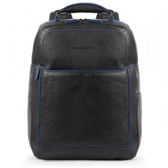 Piquadro Blue Square Special Fast Check Laptoprucksack mit iPad-Fach schwarz